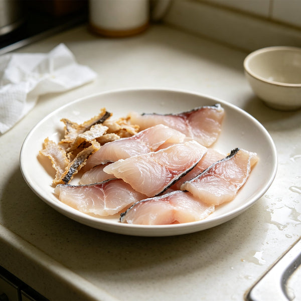 Fresh Skin-On Grass Carp Fillets