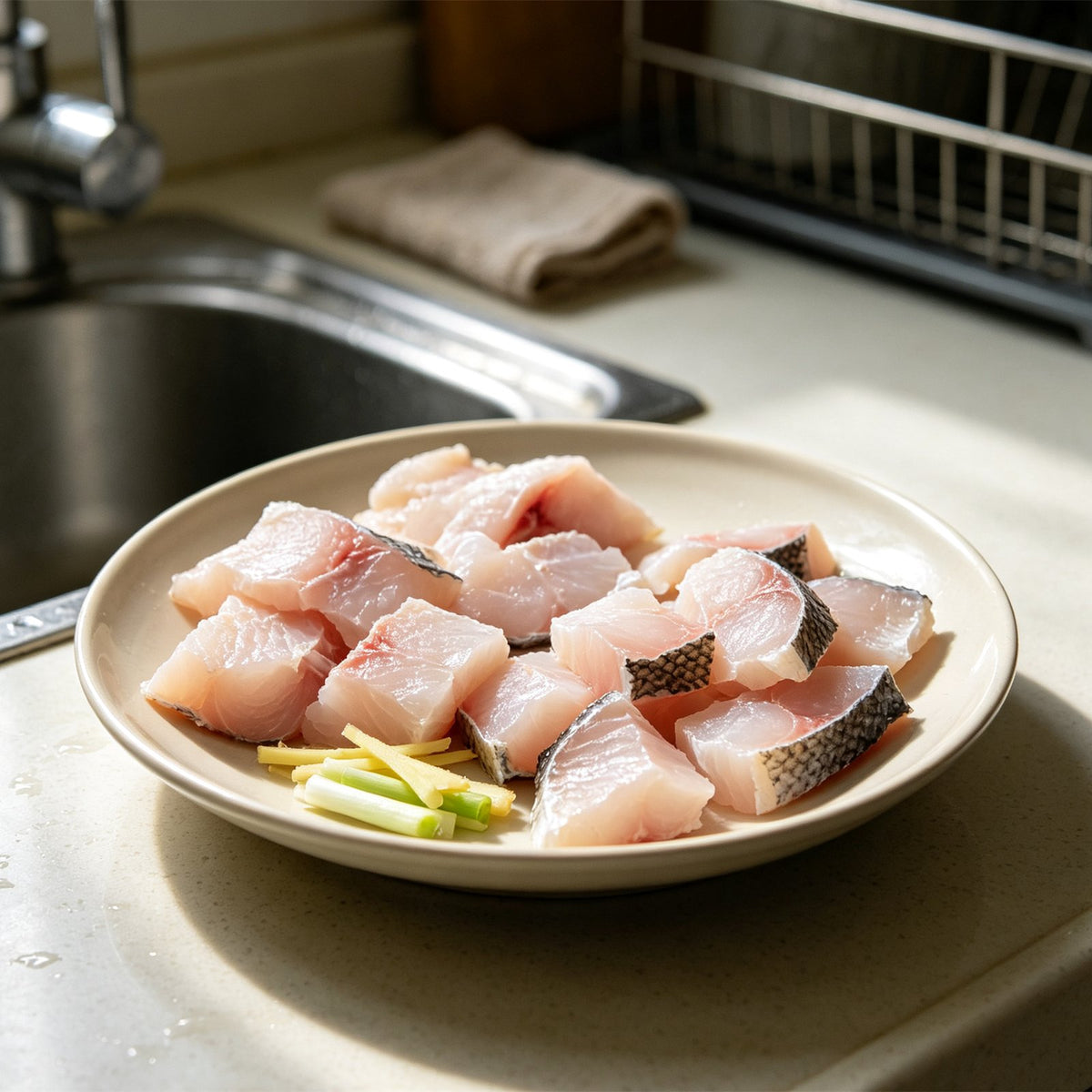 Fresh Skin-On Grass Carp Fillets