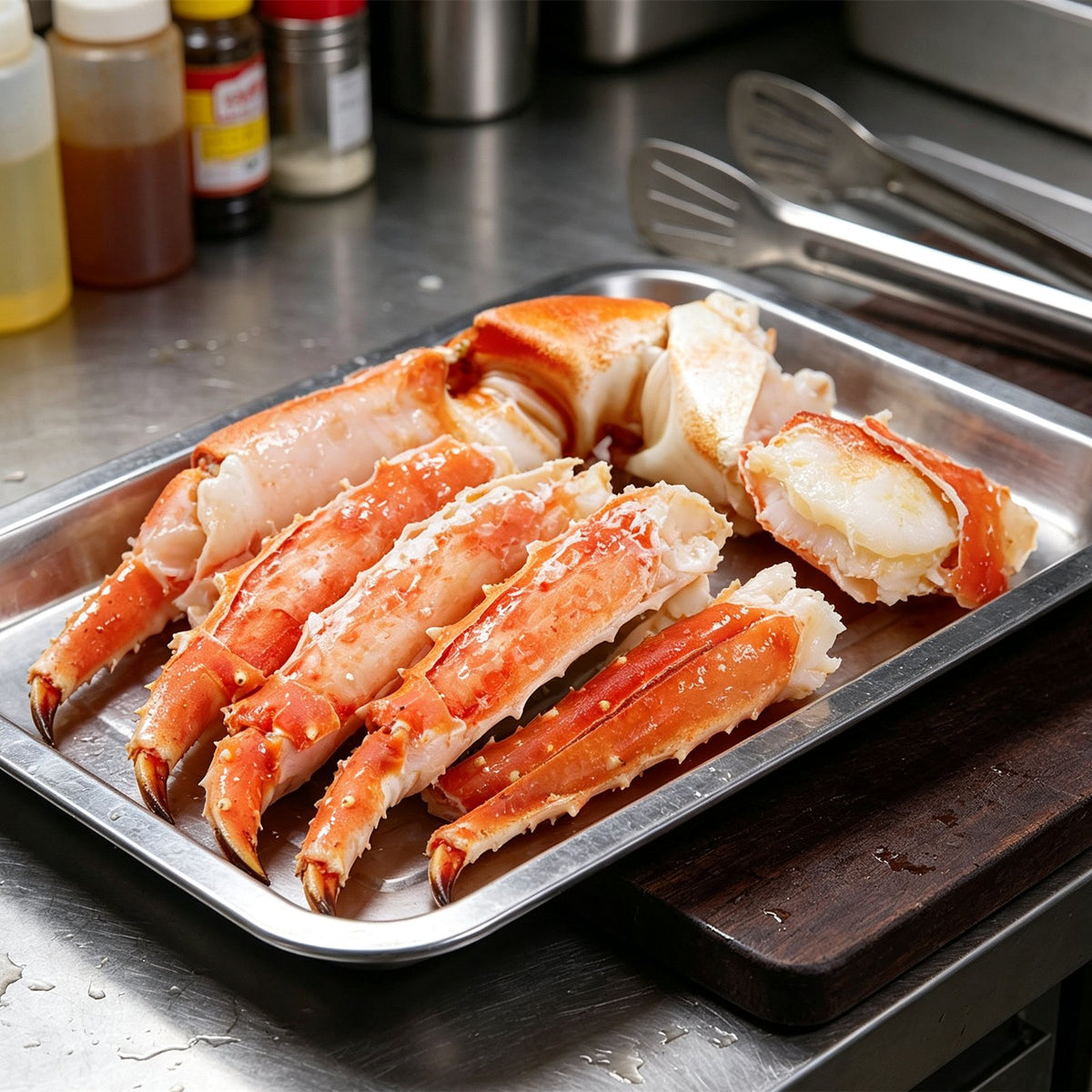 Cooked Split King Crab Legs