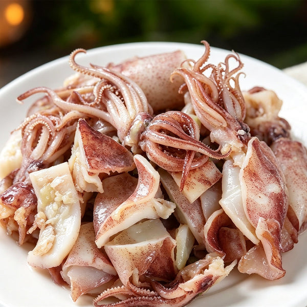 Fresh Plump Whole Raw Squid